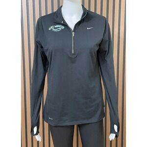 Nike Dri-Fit Women's L Black Jacket Polyester Track DC 2014 HalfMarathon Running